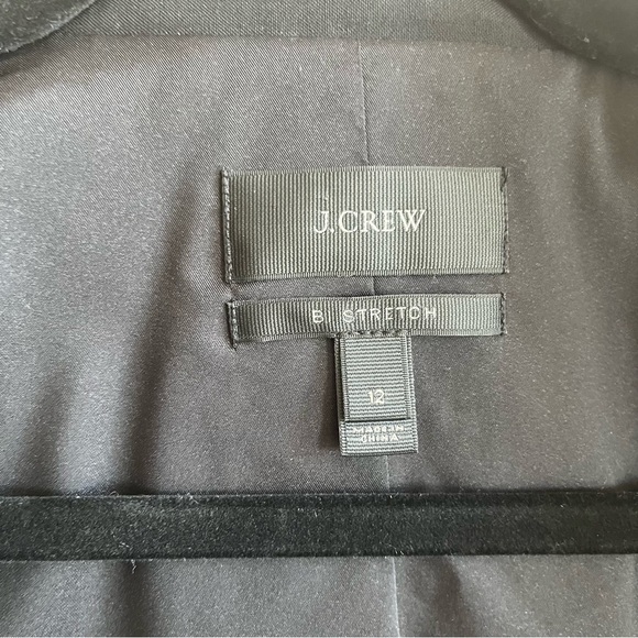 JCrew Campbell Blazer in Italian Stretch Wool Career Office Black size 12 - Picture 4 of 16